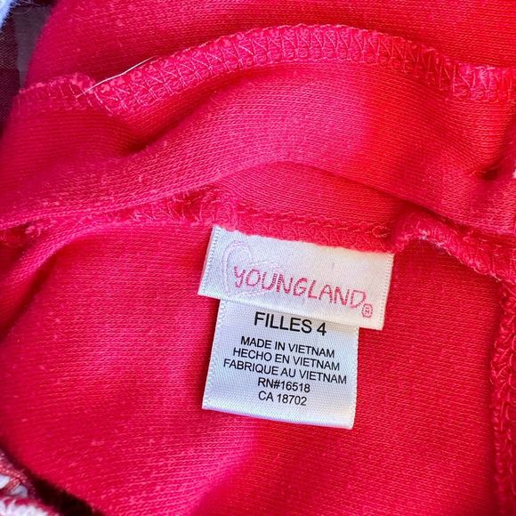 Youngland‎ Ladybug Dress Toddler Size 4T Baby Girl Red Checkered - Picture 6 of 9